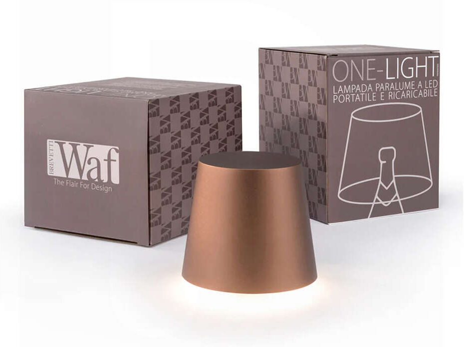 Brevetti Waf Lampe LED à Abat-Jour One-Light couleur Bronze