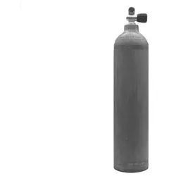 MES 7 L Aluflasche natur 200 bar mit Ventil 12144RE