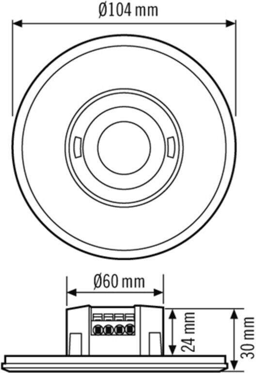 ESYLUX Präsenzmelder UP rund weiß PD-FLAT (EP10428623)