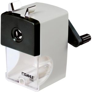 Dahle Spitzmaschine 155, mit Kurbel, für Stiftdurchmesser bis 12mm, grau