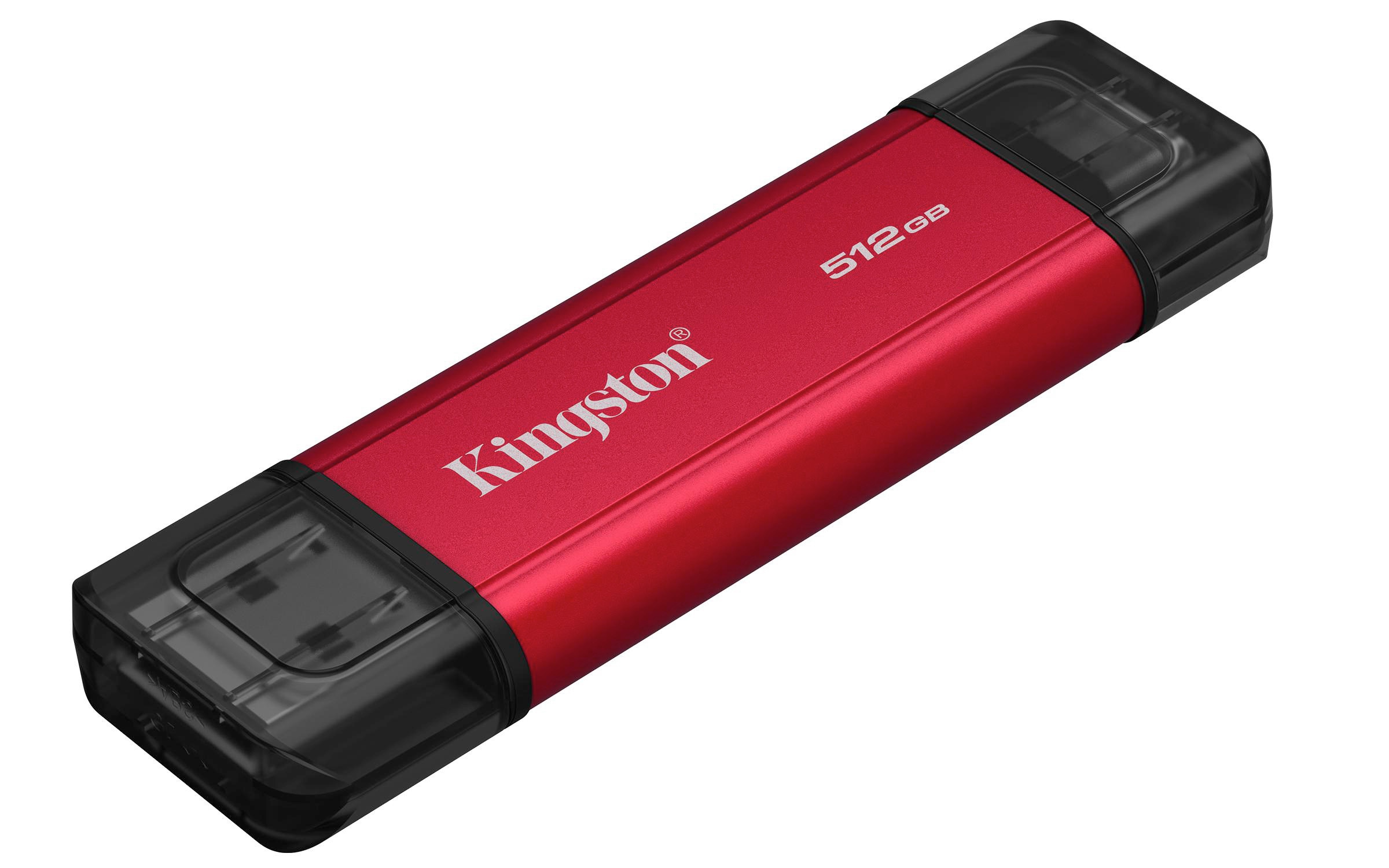 Kingston SPSD Dual Portable 0.5 TB externe Festplatte (SSD) USB-C / USB-A Rot