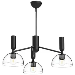 Alora Mood Jude Kronleuchter Schwarz ALM-JUDE3-MB-CL