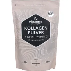 Kollagen Pulver + Biotin + Vitamin C 480 G