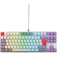 XTRFY K4V2, Gaming-Tastatur grau, DE-Layout, Cherry MX2A Red
