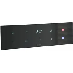 Kludi-TRONIC Elektronisches Unterputz-Thermostat mit Touchdisplay Schwarz - Kludi