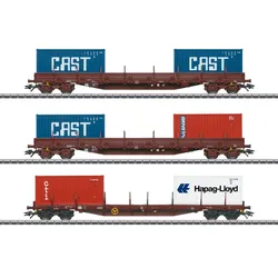 Märklin 47119 H0 Containerwagen-Set, SNCB/NMBS, Ep. IV
