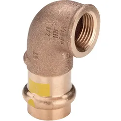 Viega Profipress G Winkel 345891 28 mm x Rp 1, 90°, Rotguss, SC-Contur