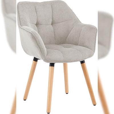 CLP Esszimmerstuhl Milford Cord Cord HBT: 82x63x60 cm creme Cord