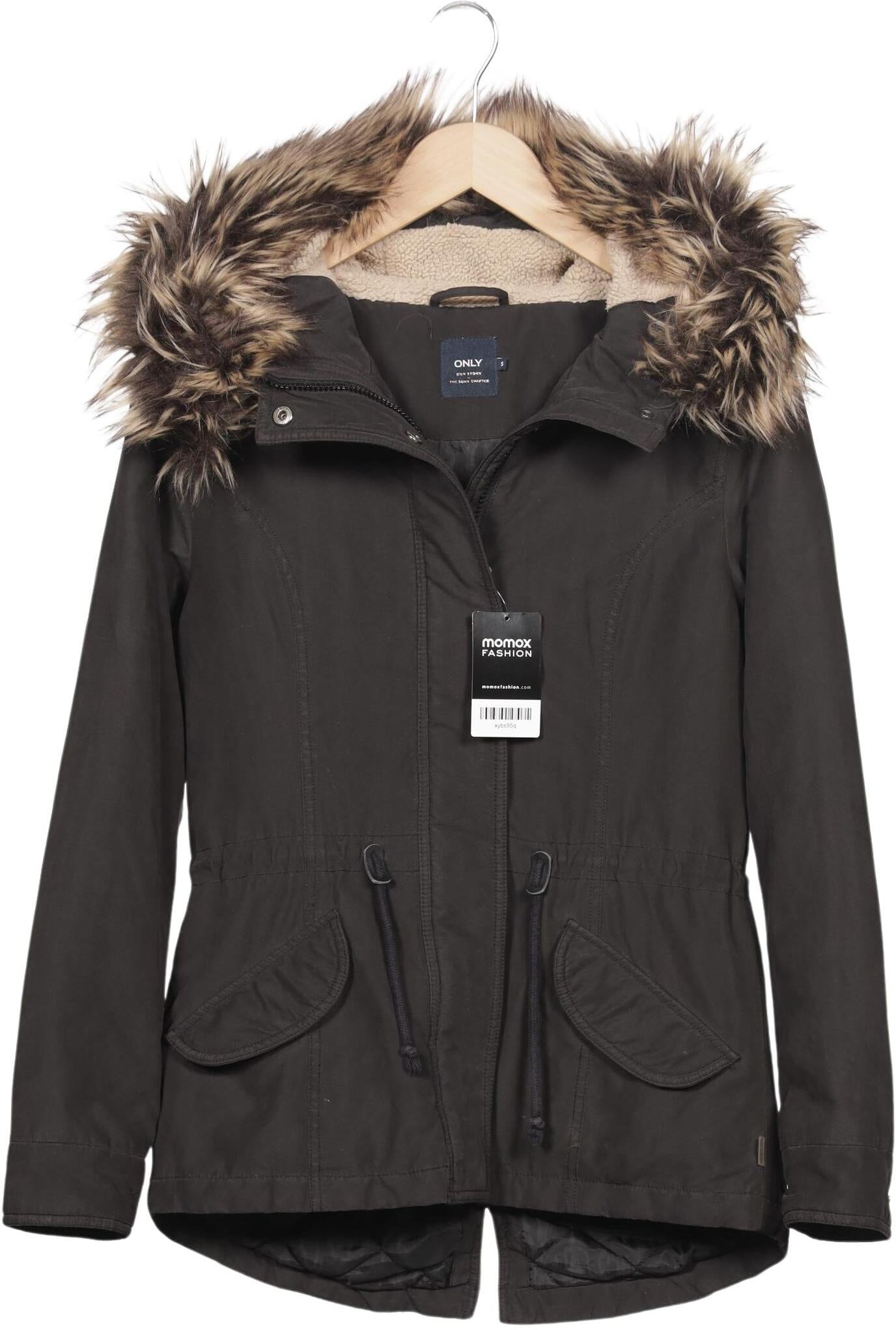 Only Damen Jacke, Grau, Gr. S, Synthetik / Synthetik - Second Hand