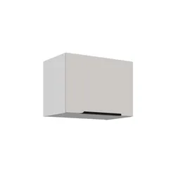 Küchen Kurzhängeschrank 50 cm COMO Kaschmir beige matt + Weiß Küche Küchenzeile