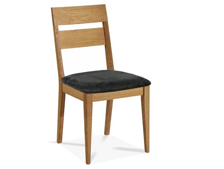 HILKO Polsterstuhl, Material Massivholz, Eiche, Eiche lackiert