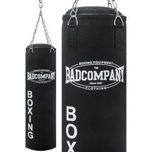 Bad-Company Boxsack Canvas gefüllt mit Textilresten, 20 kg, für Kinder & Erwachsene, 80 cm, mit Stahlkette zum Aufhängen