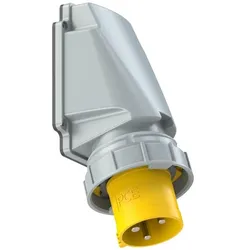 PCE 77733-4 CEE-Anbaugerätestecker schräg 63A 3p 4h IP67 POWER TWIST 777334