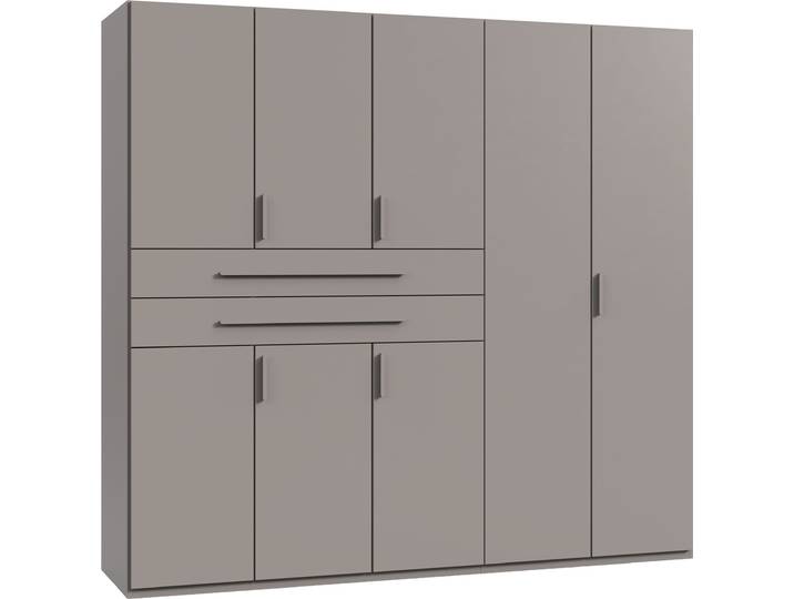 Wimex Digit Kleiderschrank wahlweise mit oder ohne Spiegel Schlafzimmer Schrank Bestseller im modernem Design, erhältlich in den Breiten 225cm oder 270cm (mit 8 oder 10 Türen)