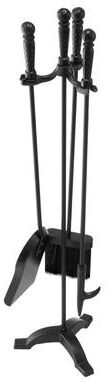 Tools, Home & Hobby 4 Piece Fireplace Tool Set With Stand Heavy Duty Wrought Iron Fireplace Accessories For Indoor Outdoor Fire Pits 4 Piece Fireplace Tool Set With Stand Heavy Duty Wrought Iron Fireplace Accessories For Indoor Outdoor Fire Pits