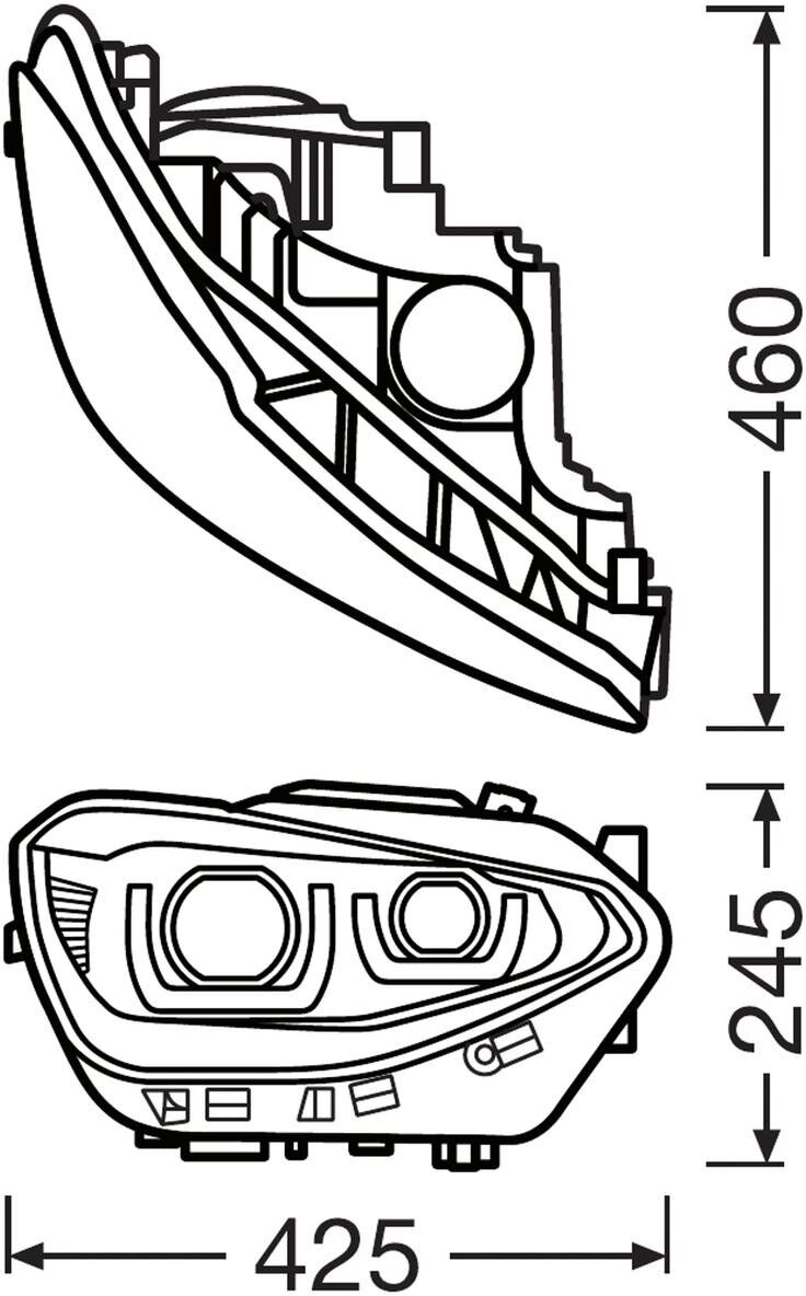 OSRAM LEDHL108-BK Hauptscheinwerfersatz