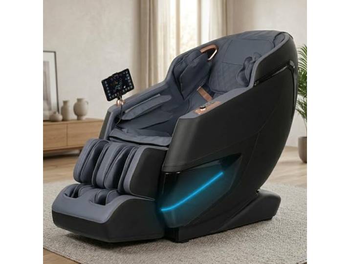 BRAST Ambiness Massagesessel Relaxsessel NALA 42 Massageprogramme deutsche Bediensprache Zero Gravity-Funktion 3D-Massagetechnologie Ganzkörpermassage + Wärmefunktion Schwarz
