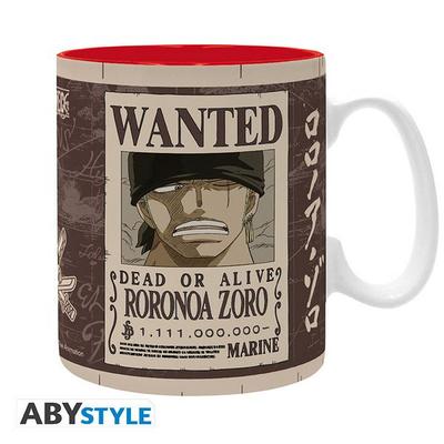 ONE PIECE - Mug - 460 ml - 'Zoro Wanted' - subli - box