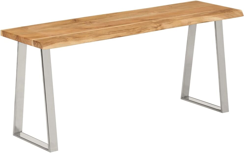 vidaXL Banc avec bord vivant 105 cm bois d'acacia massif