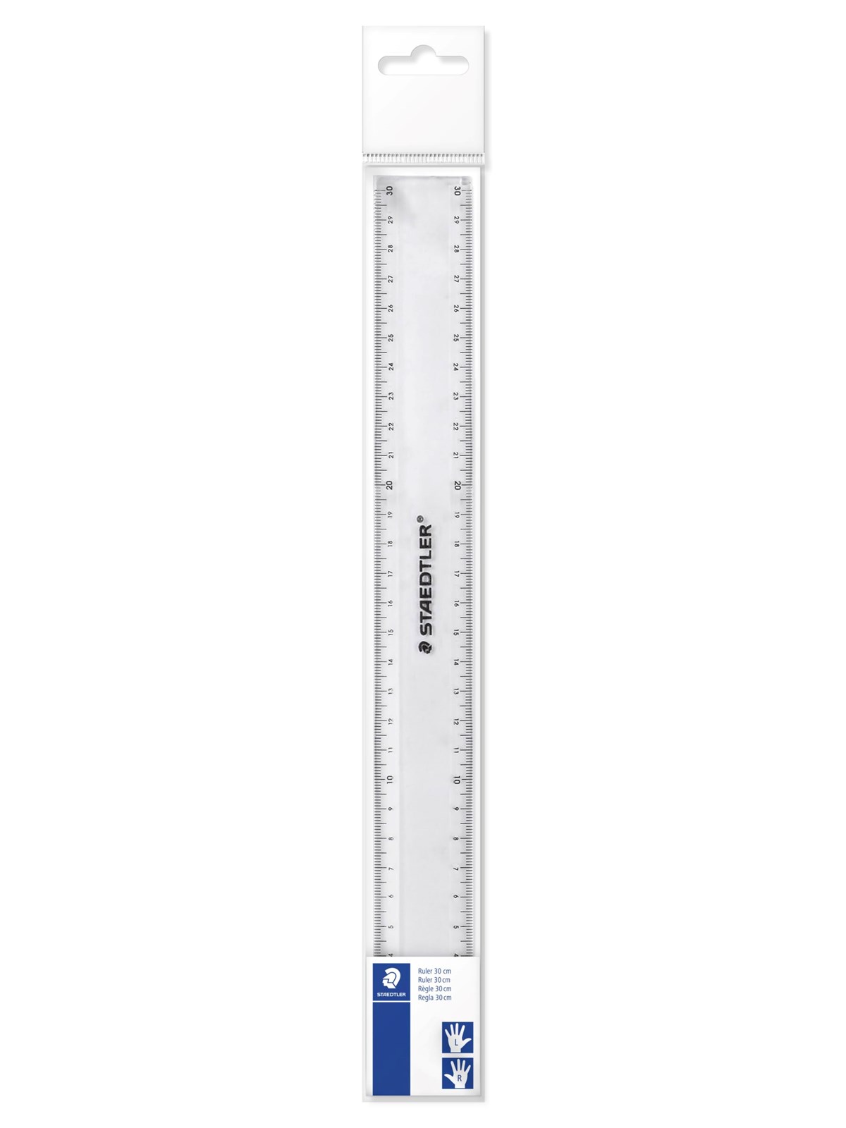 Staedtler Ruler 30cm plastic transparent 20pcs.