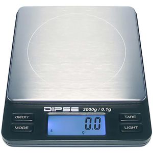 Dipse Digitalwaage TP-2000, 6096, bis 2kg, mit Abschaltautomatik, Teilung 0,1g