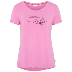 Gardena Damen T-Shirt mit floralem Print lockere Passform Rundhals Gr. XS