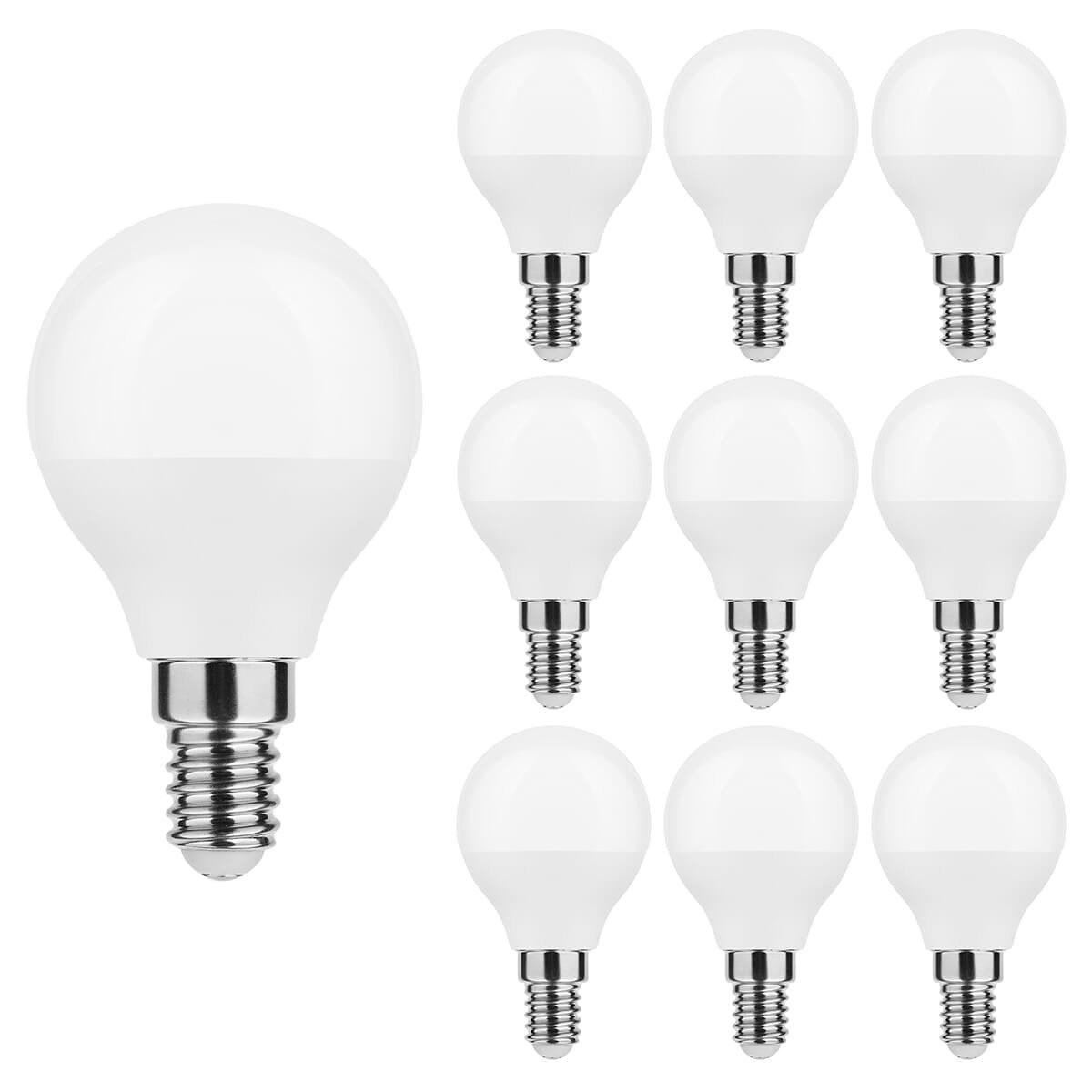 Modee E14 LED Filament Lamp 7W - 700lm - 4000K - Neutraal Wit - G45 Kogellamp - 10 stuks