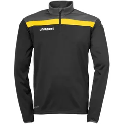 uhlsport Offense 23 1/4-Zip Sweatshirt schwarz/anthrazit/limonengel 3XL