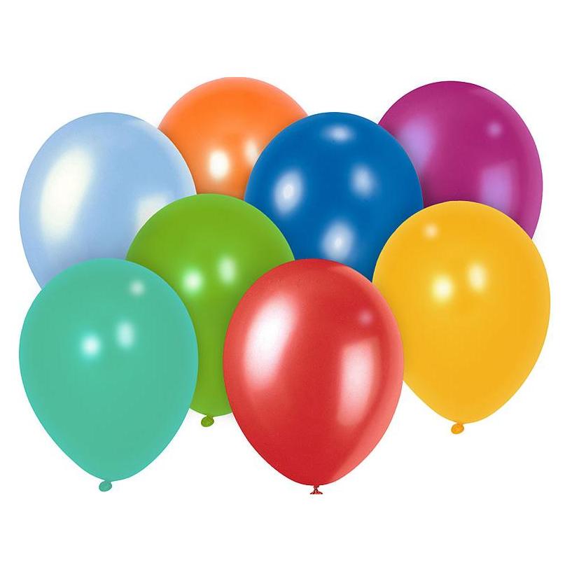 Cover-Discount 100 bunte Luftballons Mega Pack 30cm bunt gemischt (100x) (128600466A)