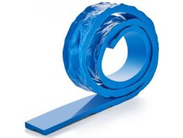 VEVOR Betonstempel, 231,3 x 7,6 cm, Betonformen, rechteckig, Polyurethan-Stempel, Steinfliesen-Strukturmatte, Schieferbodenabdruck, nahtlose Stempelmatte, Betonstrukturhaut für dekorative Außenbereiche, blau