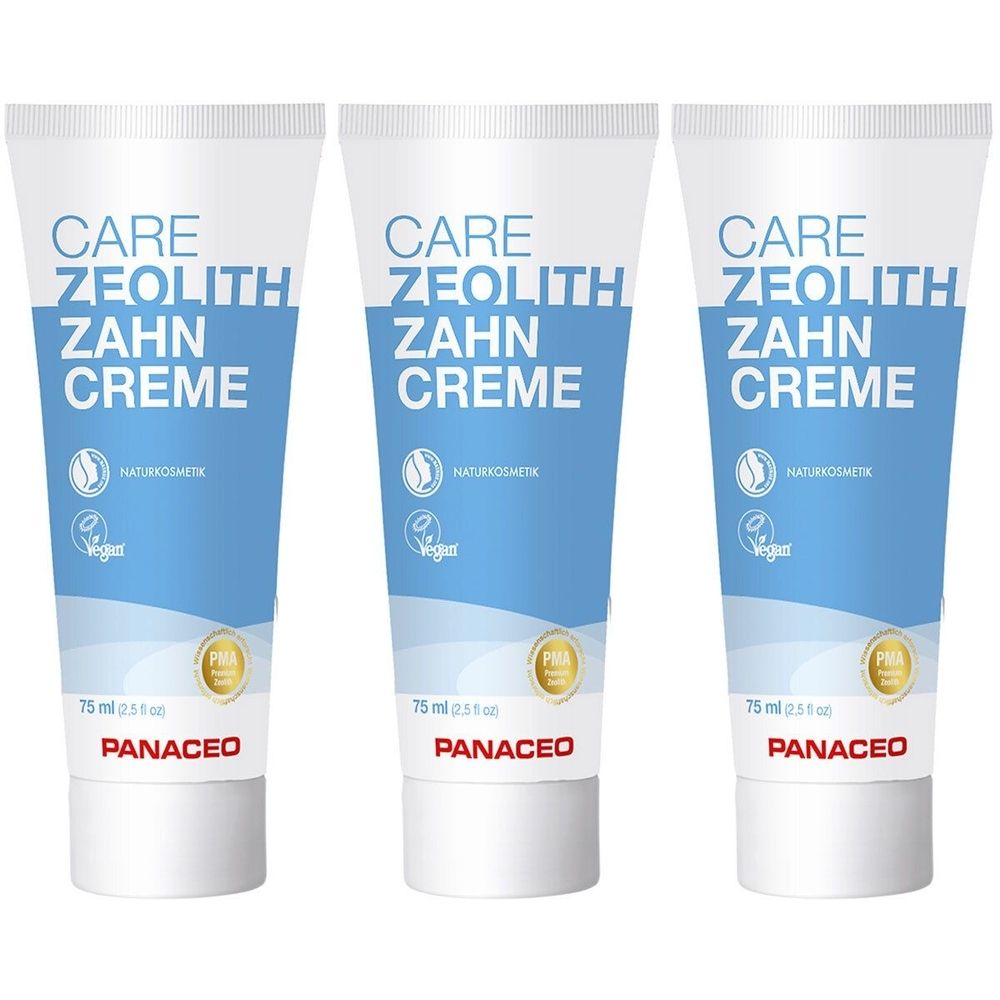 Panaceo Care ZCR Zeolith x3 3x75 ml Zahncreme