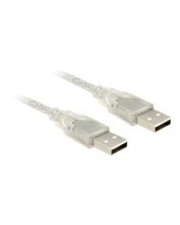 Delock USB-Kabel USB M bis M 2.0 3 m durchsichtig (83890)