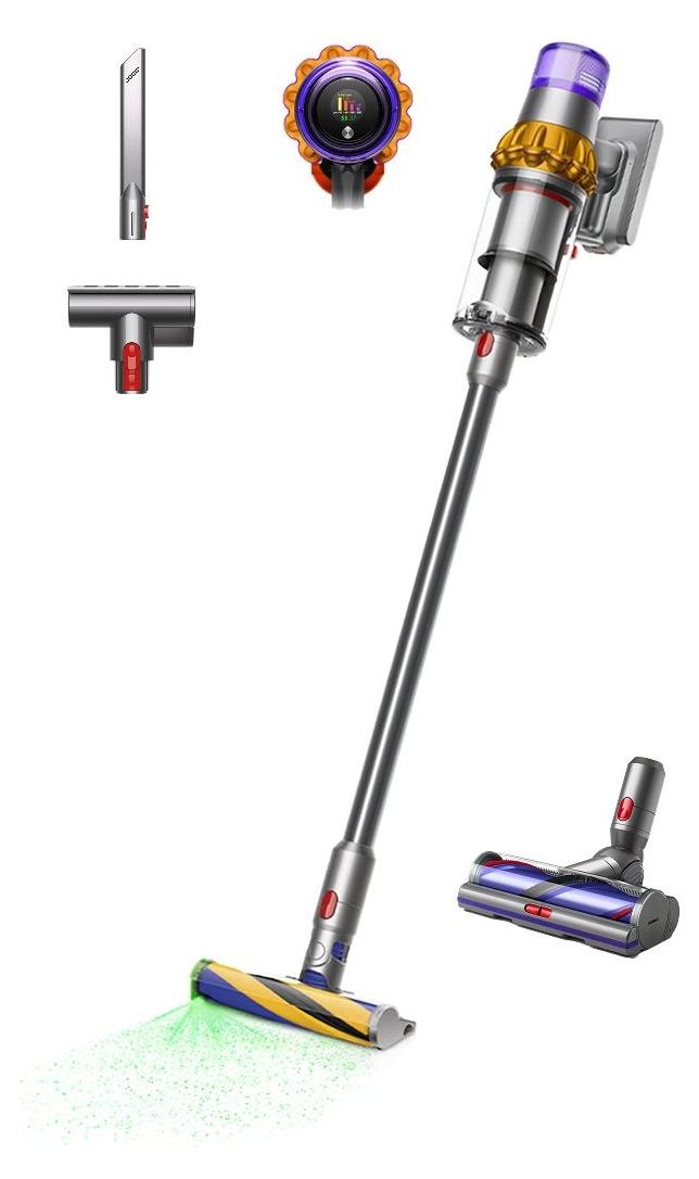 Dyson V15 Detect Absolute 2026 Akku-Stielstaubsauger, bis 60 Min., silber/grau