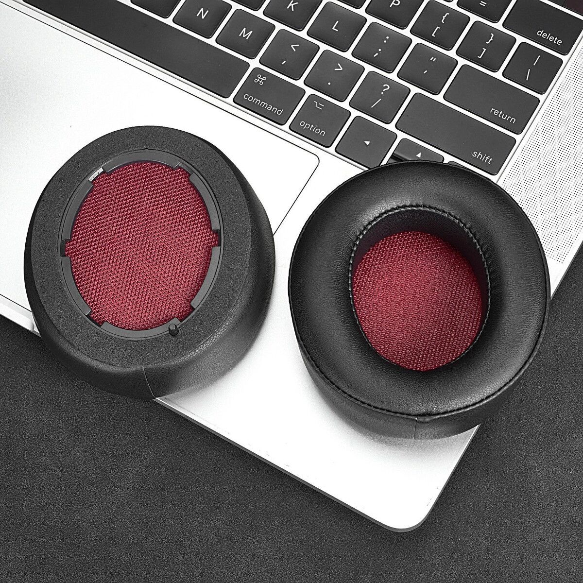 INF 2 coussinets d'oreille compatibles avec Teufel Real Blue NC et Real Pure, cuir protéiné et mousse à mémoire, noirs