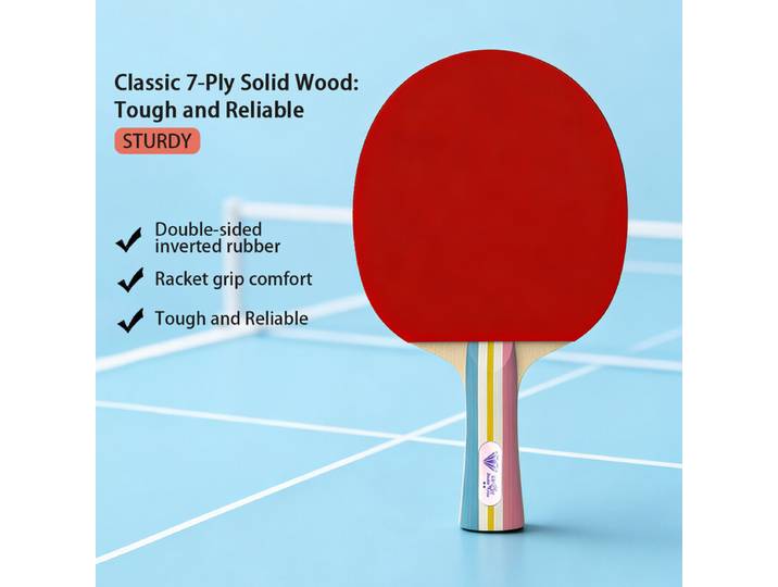 Double Fish Diamond Series 2-Star Raquette de ping-pong pour enfants