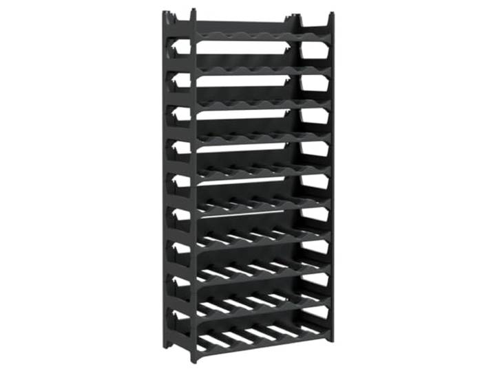 Weinflaschenständer für 60 Flaschen aus Polypropylen, Stapelregal für Polypropylen, UV-beständig, modular, platzsparend, für Küche und Keller