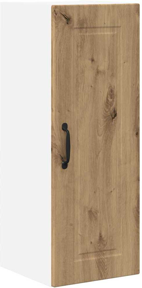 Vidaxl Kitchen Wall Cabinet White 30 X 31 X 80 Cm Engineered Wood Artisan Oak 30cm W X 80cm H X 31cm D
