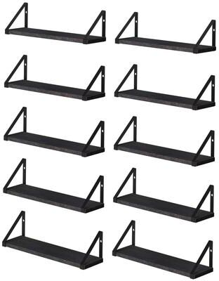"Wallniture Ponza 17""x4.5"" Wood Shelves for Farmhouse Decor, Wall Bookshelves, Decorative Shelf, Custom Finish and Piece Options"