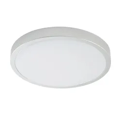 KHG LED-Deckenleuchte  silber mit Sterneneffekt   , silber , Maße (cm): H: 5  Ø: 38