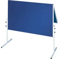 Franken Moderatorentafel X-tra!Line, klappbar, Filz/Filz, Aluminiumrahmen, 1200 x 1500mm, blau