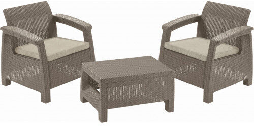 KETER CORFU WEEKEND Ensemble de jardin, cappuccino/beige 17197786