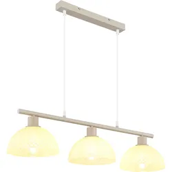 LED Hängeleuchte Pendelleuchte Esszimmer Höhenverstellbar Sand Metall H 120 cm