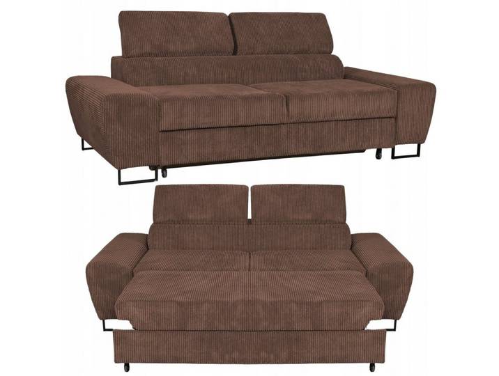 Family Meble Sofa Family Meble Savio 2-Sitzer-Schlafsofa mit verstellbaren Kopfstützen 1, 1 Teile