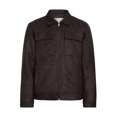 Lederjacke SOLID "Lederjacke SDVamos", Herren, Gr. XL, schwarz (true schwarz), Obermaterial: 100% Polyester PES., Jacken