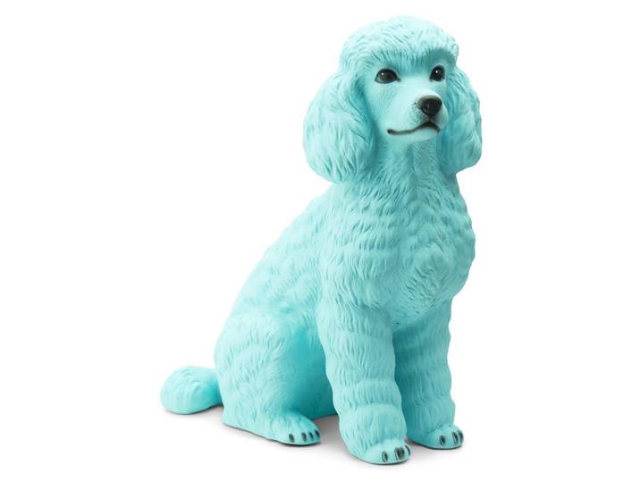 Figur Pudel Keramik Türkis H: 50 cm Abhika