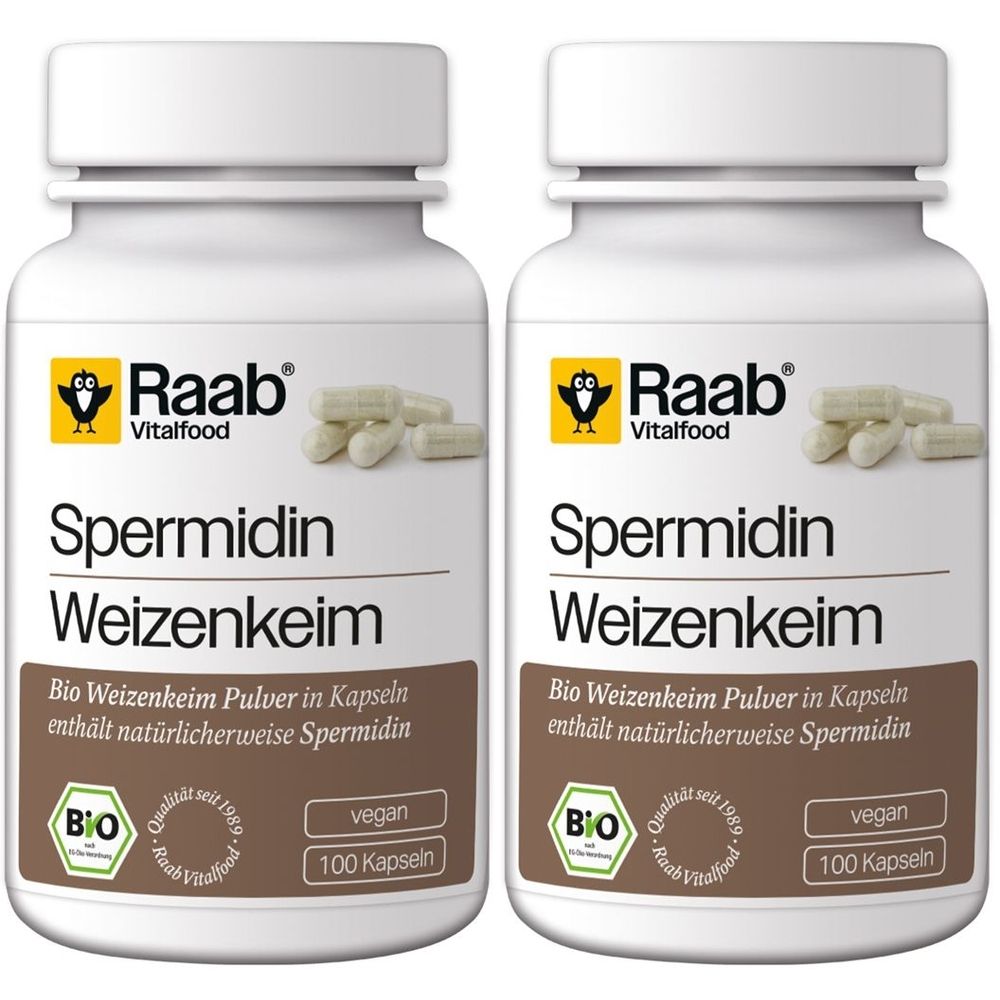 Raab Vitalfood Spermidin Bio Kapseln 2x 2x100 St