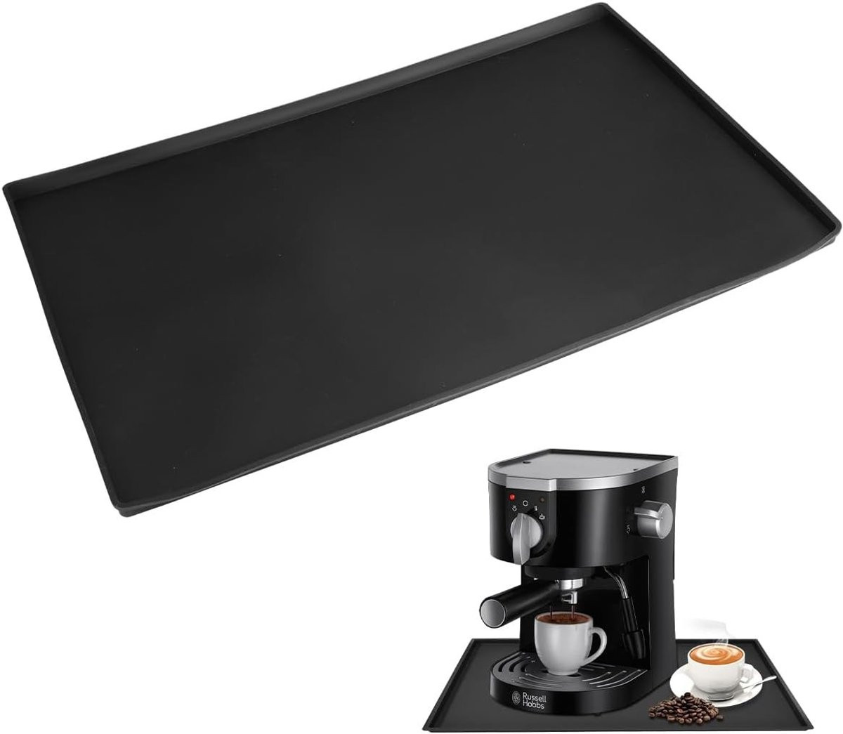 Hittebestendige en antislip siliconen mat voor koffiezetapparaten, 46 x 28 cm