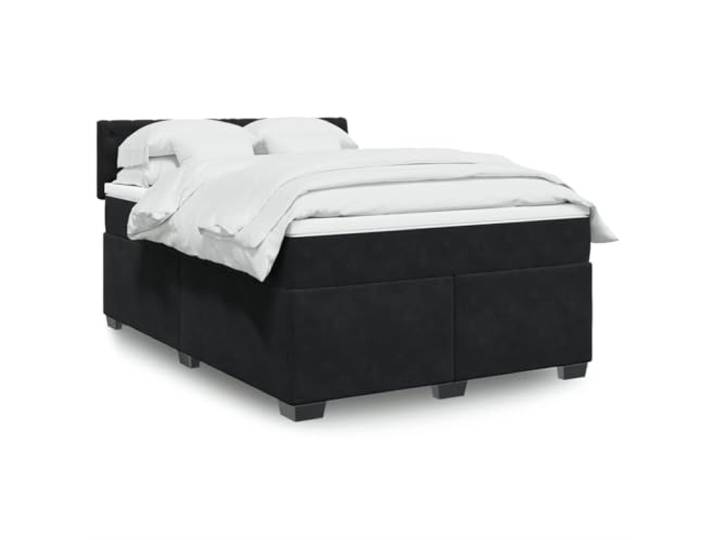 RJPLMFV Lattenrost mit Matratze, Velours, Schwarz, 160 x 200 cm Individuelle Taschenfedern, abnehmbarer Bezug, waschbar, individuelle Unterstützung, atmungsaktiver Komfort