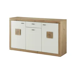 Primo Sideboard  Borkum ¦ weiß ¦ Maße (cm): B: 163 H: 95 T: 44.0