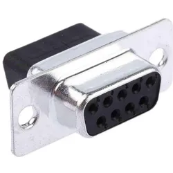 RS PRO Sub-D Kupplungsgehäuse 9-polig, Elektronikkabel + Stecker, Schwarz